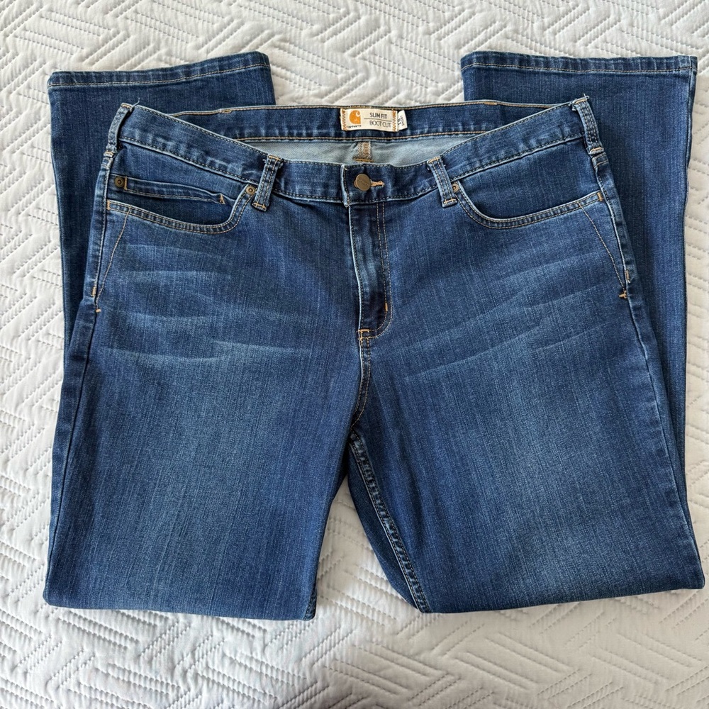 Carhartt 102736 - Women's Slim Fit Layton Bootcut Jean 18 short